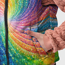 Детский жилет Радужные узоры яркие, цвет: 3D-светло-серый — фото 2