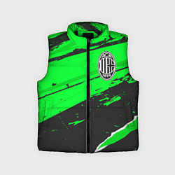 Детский жилет AC Milan sport green, цвет: 3D-черный