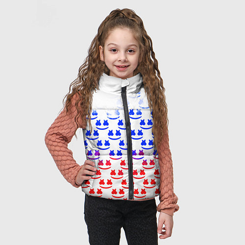 Детский жилет Marshmello russia color / 3D-Светло-серый – фото 3