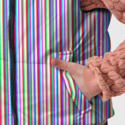 Детский жилет Разноцветные яркие полосы, цвет: 3D-красный — фото 2