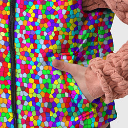 Детский жилет Разноцветная мелкая мозаика, цвет: 3D-черный — фото 2