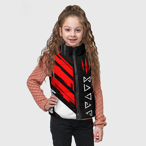 Детский жилет The Witcher - Кибер / 3D-Красный – фото 3
