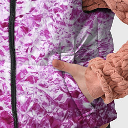 Детский жилет Сверкающая розовая фактура фольги, цвет: 3D-черный — фото 2