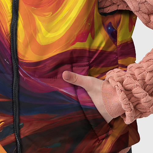 Детский жилет Цветная абстракция colorful / 3D-Светло-серый – фото 5