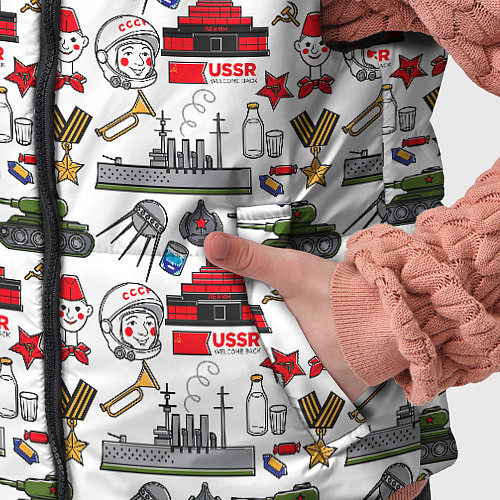 Детский жилет CCCP / 3D-Светло-серый – фото 5