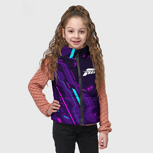 Детский жилет Forza Horizon neon gaming / 3D-Черный – фото 3
