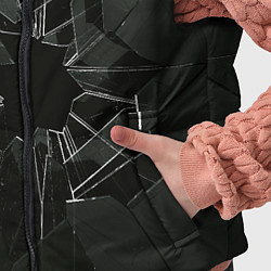 Детский жилет Черное разбитое стекло, цвет: 3D-светло-серый — фото 2