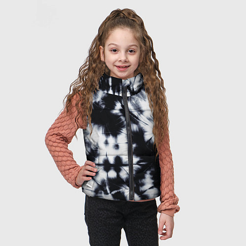 Детский жилет Серый тай дай / 3D-Черный – фото 3