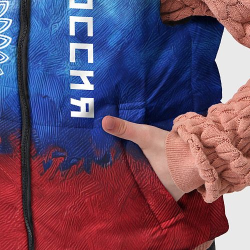 Детский жилет Герб России и флаг / 3D-Светло-серый – фото 5