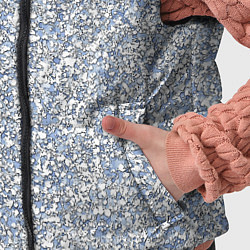 Детский жилет Текстурированный бело-голубой мелкий камень, цвет: 3D-светло-серый — фото 2