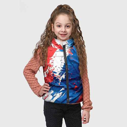 Детский жилет Im from Russia / 3D-Светло-серый – фото 3