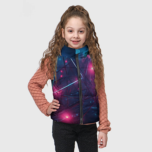 Детский жилет Конструкция с ярким свечением / 3D-Светло-серый – фото 3