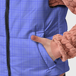 Детский жилет Умеренный аспидно-синий клетчатый, цвет: 3D-светло-серый — фото 2