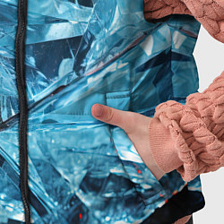 Детский жилет Ледяной абстрактный куб, цвет: 3D-светло-серый — фото 2