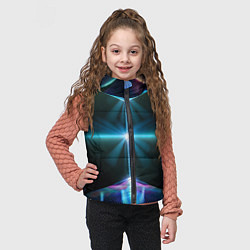 Детский жилет Фантастический портал в космос, цвет: 3D-светло-серый — фото 2