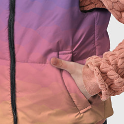 Детский жилет Эффект рассвета градиентом с кристаллизацией, цвет: 3D-черный — фото 2