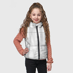 Детский жилет Светлый серый абстрактные полосы, цвет: 3D-черный — фото 2