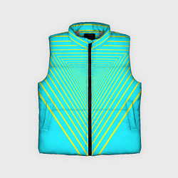 Детский жилет Треугольники уходящие в даль, цвет: 3D-светло-серый