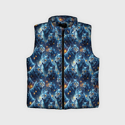 Детский жилет Лесной волк, цвет: 3D-светло-серый