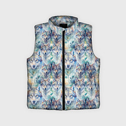 Детский жилет Паттерн из волков