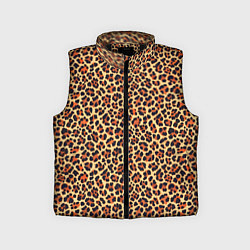 Детский жилет Леопардовый узор текстура-шкура, цвет: 3D-черный
