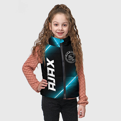 Детский жилет Ajax неоновые лампы / 3D-Черный – фото 3