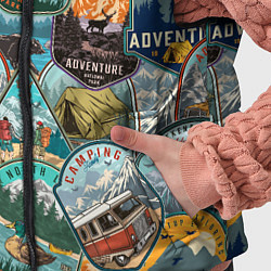 Детский жилет Adventure stickers, цвет: 3D-черный — фото 2