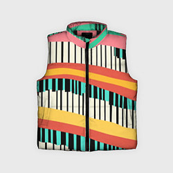 Детский жилет Пиянино, цвет: 3D-черный