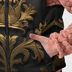 Детский жилет Объемная золотая корона с узорами, цвет: 3D-черный — фото 2