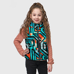 Детский жилет Граффити цвета гранж, цвет: 3D-светло-серый — фото 2