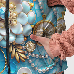 Детский жилет Цветы и жемчуг, цвет: 3D-красный — фото 2