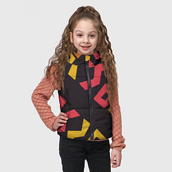 Детский жилет Абстракция - этно мотивы, цвет: 3D-черный — фото 2