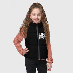 Детский жилет Lim Bizkit logo, цвет: 3D-черный — фото 2