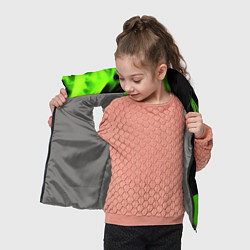 Детский жилет Xbox one green flame, цвет: 3D-светло-серый — фото 2