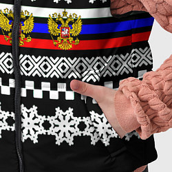 Детский жилет Rusiia winter pattern, цвет: 3D-светло-серый — фото 2