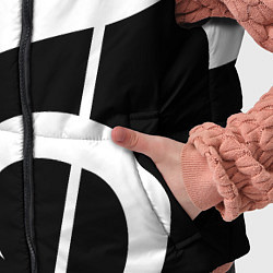 Детский жилет Скрипичный и басовый ключи - белые на чёрном, цвет: 3D-черный — фото 2