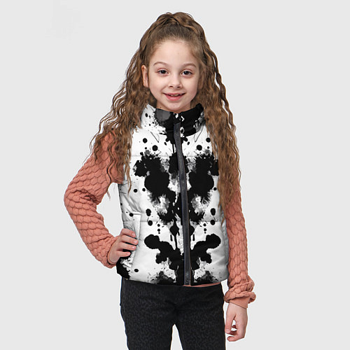 Детский жилет The psychedelic Rorschach test - ai art / 3D-Черный – фото 3