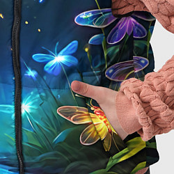 Детский жилет Сказочный лес - бабочки, цвет: 3D-черный — фото 2