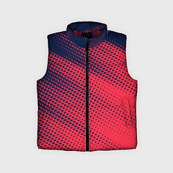 Детский жилет Яркий абстрактный узор для спорта, цвет: 3D-красный
