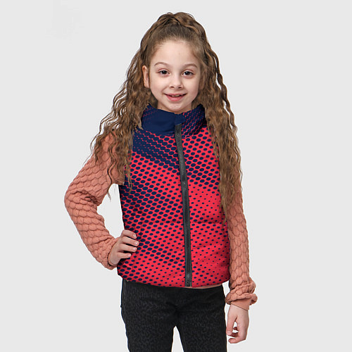 Детский жилет Яркий абстрактный узор для спорта / 3D-Красный – фото 3