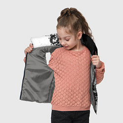 Детский жилет Чёрно белый стильный узор, цвет: 3D-светло-серый — фото 2