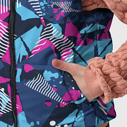 Детский жилет Яркий абстрактный узор для спорта, цвет: 3D-светло-серый — фото 2