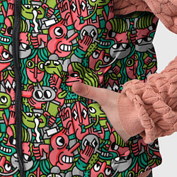 Детский жилет Человечки с длинными носами, цвет: 3D-красный — фото 2