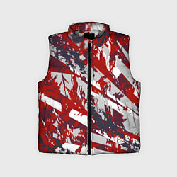 Детский жилет Яркий абстрактный узор для спорта, цвет: 3D-светло-серый