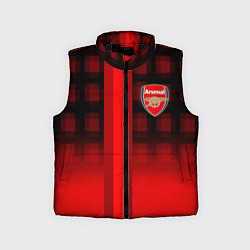 Детский жилет Arsenal fc sport geometry steel, цвет: 3D-черный