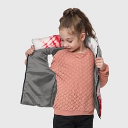 Детский жилет Тай-дай бело-красный, цвет: 3D-светло-серый — фото 2