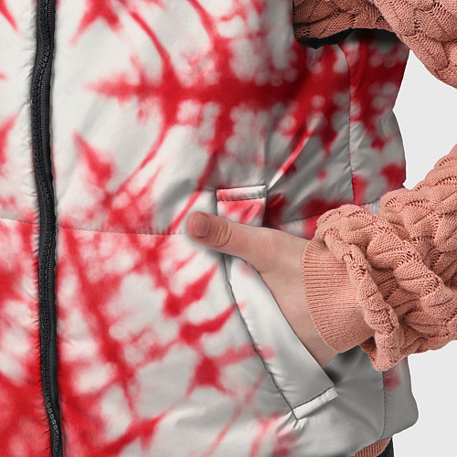 Детский жилет Тай-дай бело-красный / 3D-Светло-серый – фото 5