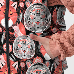 Детский жилет Узор тигр с лисой, цвет: 3D-светло-серый — фото 2