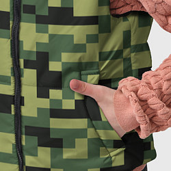 Детский жилет Камуфляжный стиль текстура пикселя, цвет: 3D-красный — фото 2