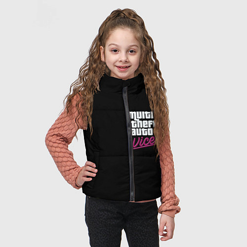 Детский жилет GTA vice city game / 3D-Светло-серый – фото 3